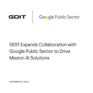 GDIT Expands Collaboration with Google Public Sector to Drive Mission AI Solutions