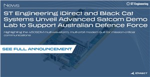 ST Engineering iDirect and Black Cat Systems Unveil Advanced Satcom Lab to Support ADF