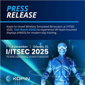 Kopin to Unveil Wireless Simulated Binoculars at I/ITSEC 2025