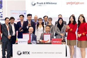 Vietjet Selects P&amp;W to Power 44 Additional A320neo Family Aircraft