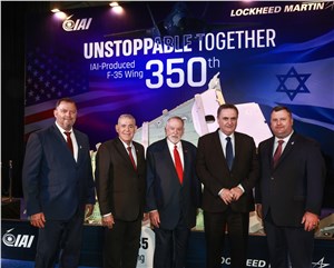 IAI Delivers 350th F-35 Wing to LM, Marking Major Program Milestone