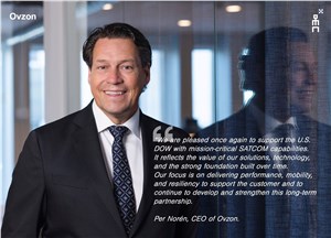 Ovzon Receives Order from the US DoW of 1.3 MUSD