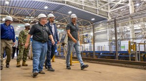HII Hosts PAE Maritime Christopher Miller at Ingalls Shipbuilding