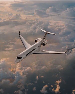 Bombardier's Global 8000, the World's Fastest Civil Aircraft, Blazes to its 1st Speed Record Between Montreal, Canada and Nice, France