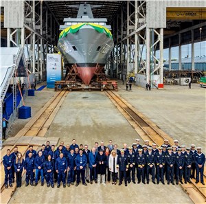 TKMS Celebrates the Launching of the Cunha Moreira Frigate (F202), 3rd Vessel of the Tamandare Program