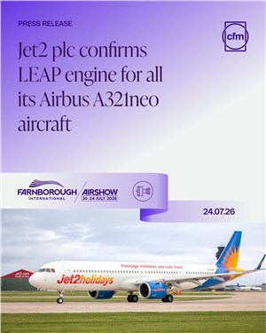 Jet2 plc Confirms LEAP Engine for All its Airbus A321neo Aircraft
