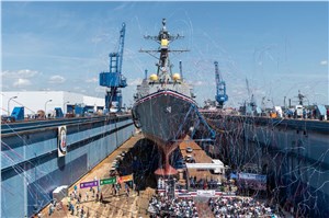 GDBIW Christens Future USS William Charette (DDG 130)