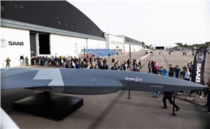 Saab Showcases Full-Scale Uncrewed Aircraft Concept